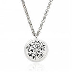 Flowering Plant Stainless Steel Diffuser Necklace 24"